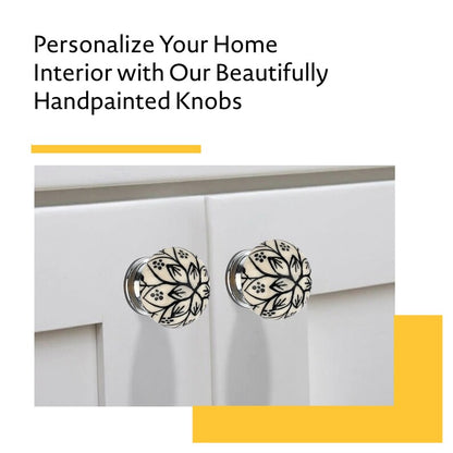 Mascot Hardware Black Lily 1-4/7 in. Round Cabinet Knob (Pack of 10)
