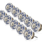 Mascot Hardware Petunia Washed 1-4/7 in. Blue Cabinet knob (Pack of 10)