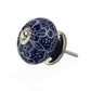 Designer 1-3/5 in. Blue & White Cabinet Knob (Pack of 10)