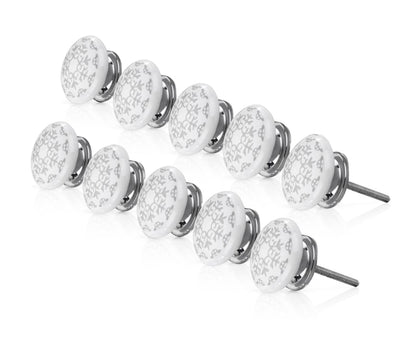 Mascot Hardware Milkweed 1-3/5 in. Grey Design Cabinet Knob (Pack of 10)