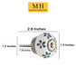 Mascot Hardware Anemone Washed 1-4/7 in. Grey Cabinet Knob (Pack of 10)
