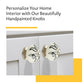 Designer 1-3/5 in. Black & White Cabinet Knob (Pack of 10)