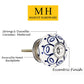 Mascot Hardware Jarred Washed 1-4/7 in. Blue Cabinet Knob (Pack of 10)