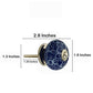 Designer 1-3/5 in. Blue & White Cabinet Knob (Pack of 10)