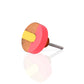 Mascot Hardware Fusion 1-1/2 in. Brass Bar & Pink Cabinet Knob (Pack of 10)