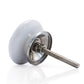 Mascot Hardware wirl Leaves 1-3/5 in. Black & White Cabinet Knob (Pack of 10)