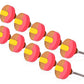 Mascot Hardware Fusion 1-1/2 in. Brass Bar & Pink Cabinet Knob (Pack of 10)