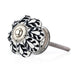 Mascot Hardware Black 1-3/5 in. Flower on White Melon Cabinet Knob (Pack of 10)