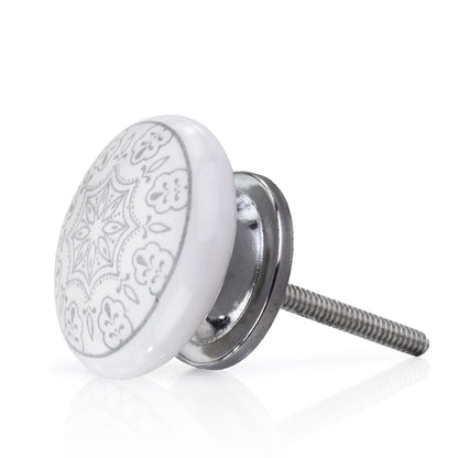 Mascot Hardware 1-3/5 in. Grey Design Drawer Cabinet Knob (Pack of 10)