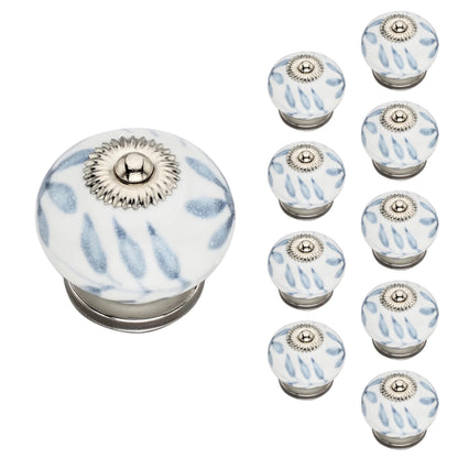Mascot Hardware Lilac Washed 1-4/7 in. Grey Cabinet Knob (Pack of 10)