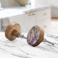 Mascot Hardware Thunder Crack 1-7/10 in. Wooden Round Knob (Pack of 10)