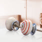 Mascot Hardware Ringed  1-3/5 in. (41mm) Red & Cream Drawer Cabinet Knob