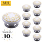Mascot Hardware Brownsville 1-4/7 in. Yellow Design Drawer Cabinet Knob (Pack of 10)