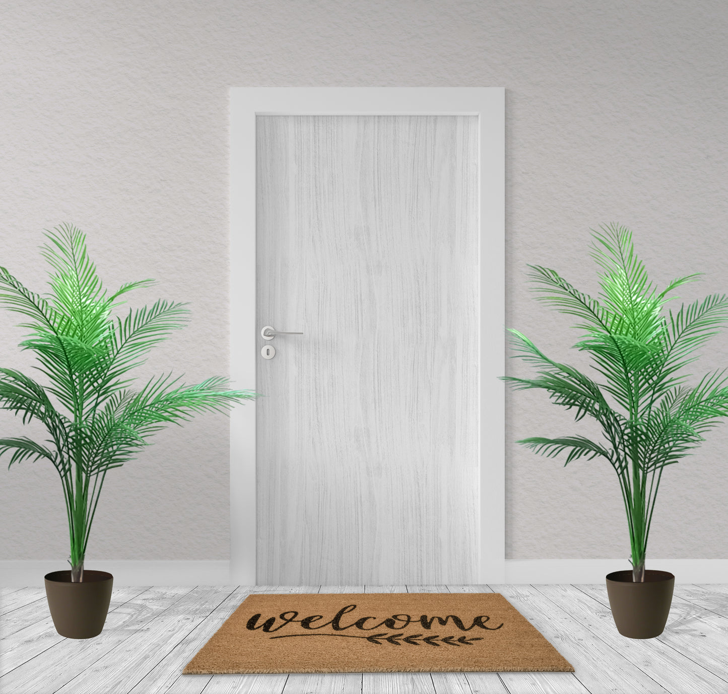Welcome Non-Slip Rubber Back 28'' x 18'' Indoor and Outdoor Doormat