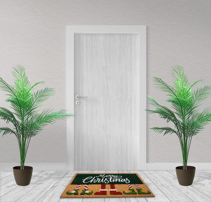 Merry Christmas Non-Slip 28 in. x 18 in. Front Door Mat Indoor and Outdoor Doormat