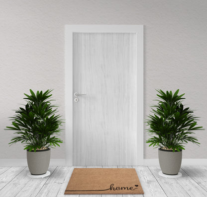 Home Natural Coir Doormat with Non-Slip Backing - 28 x 18 - Outdoor 