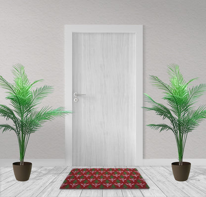 Christmas Tree Collection 28 in. x 18 in. Anti Slip Indoor and Outdoor Coir Mat