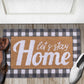 Let's Stay Home Natural Coir Non Slip 28 in. x 18 in. Indoor and Outdoor Doormat