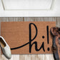Natural Coir Doormat with Non-Slip Backing - 28 x 18 - Outdoor / Indoor - Natural