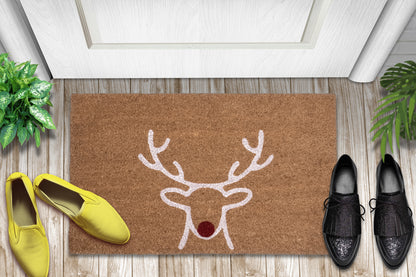 Natural Coir Doormat 28 in. x 18 in. Indoor and Outdoor Coir Mat Decoration