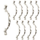 Long Footed 3-3/4 in (96mm) Satin Nickel Drawer Pull (10-Pack)